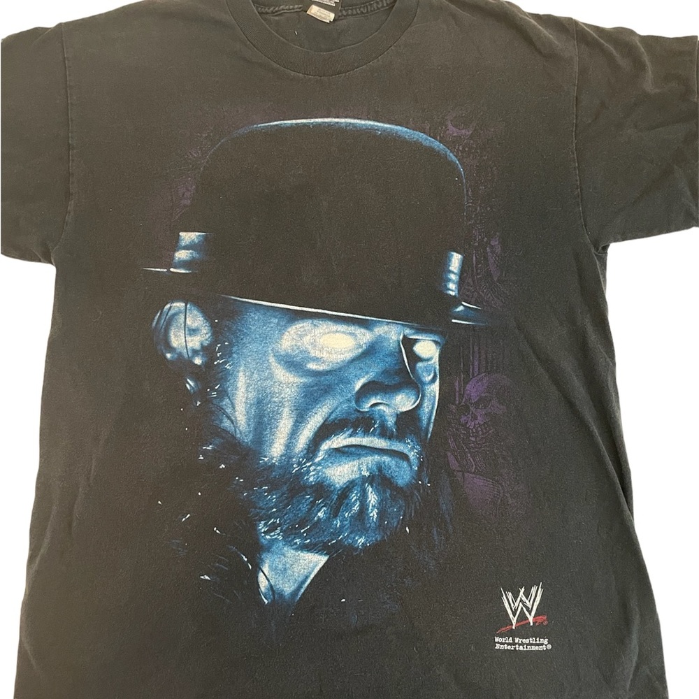 WWE The Original Deadman The Undertaker Large Face Graphic Tee 2007 Size L